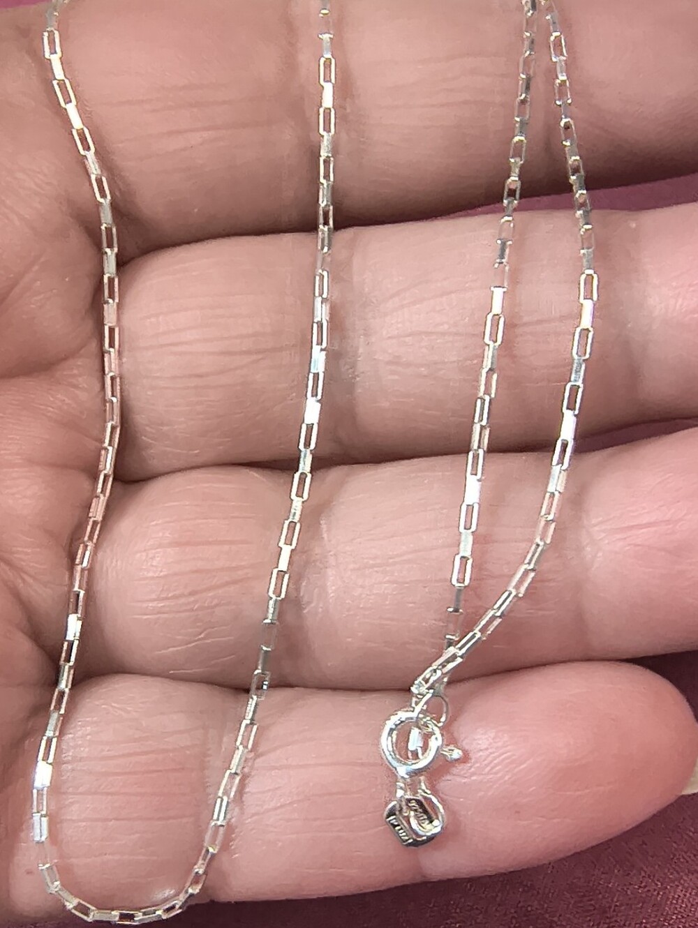 Italy 925 Sterling Silver Mariner Gucci Style Link Chain Necklace 20" NWOT